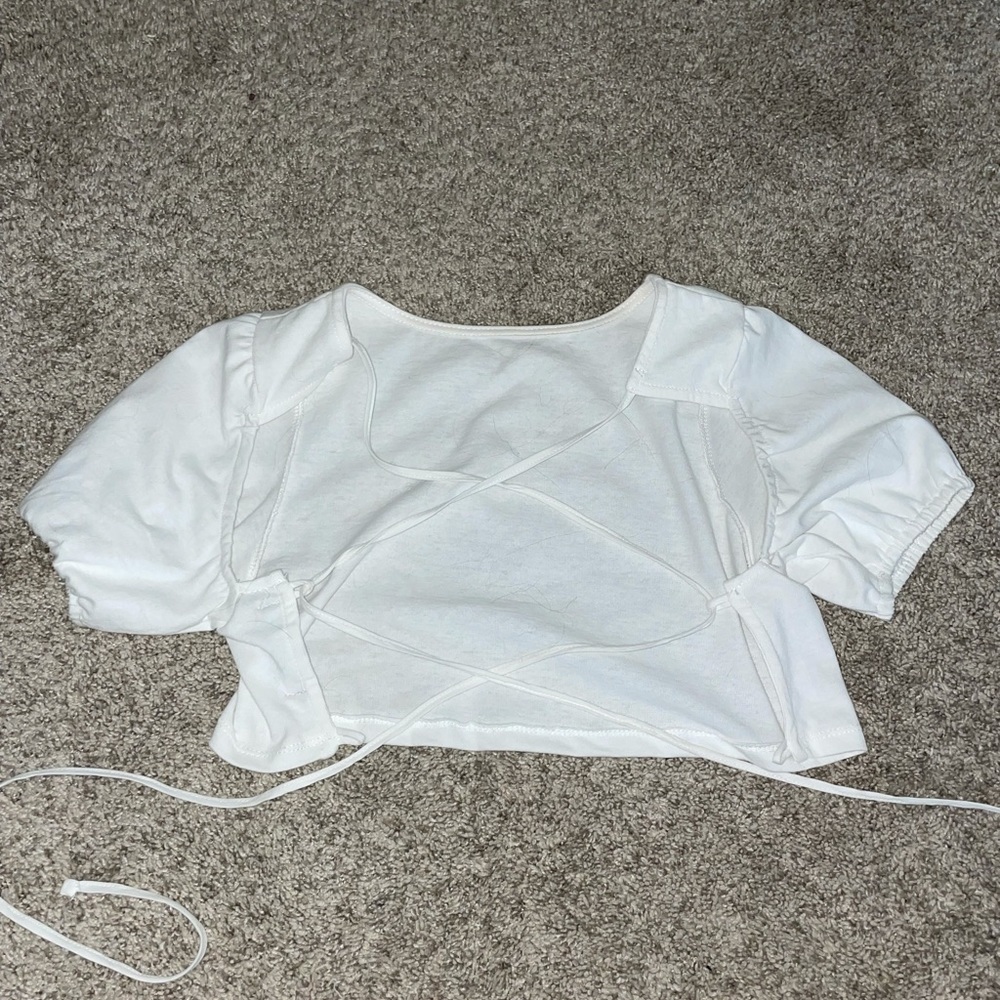 White open cross back Adika shirt